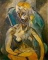 肘掛け椅子に座る裸の女性 1913年 パブロ・ピカソ